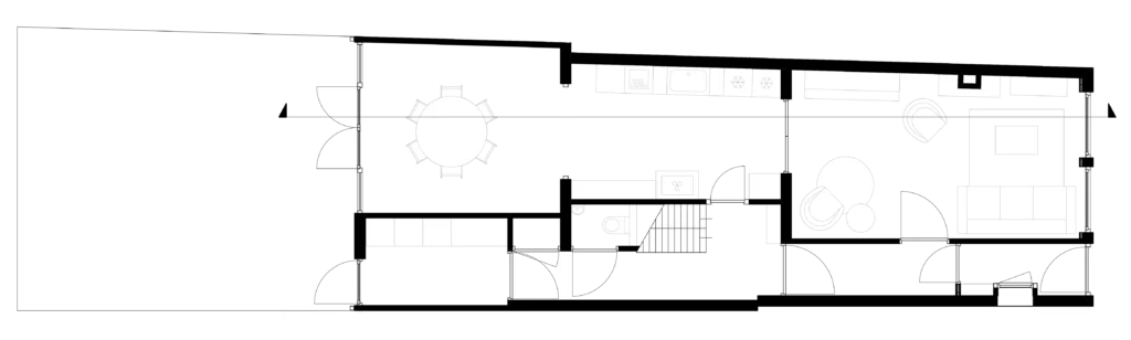 Oude delft 108 delft MCK architectuur renovatie verduurzaming plattegrond 